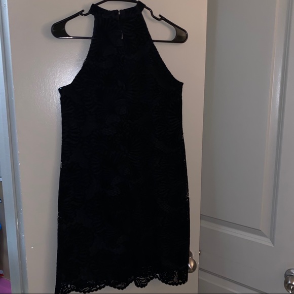 Loft Velvet, Lace Halter Dress - Picture 3 of 7